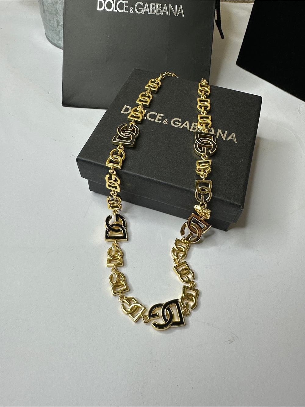 Fashion jewelry designer gold and black necklace fashionable - Picture 5 of 6